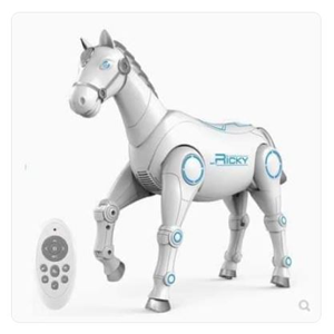 ربات اسباب بازی اسب سفید کنترلی Smart horse model control robot